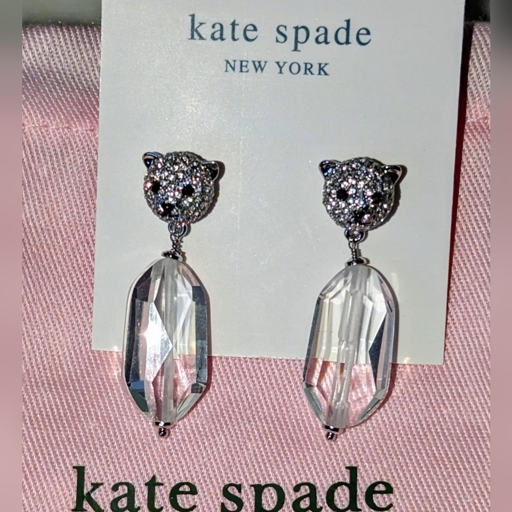 NWT Kate Spade Arctic Friends Polar Bear Drop Earrings